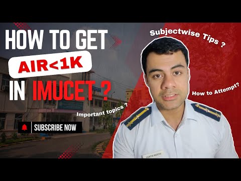 How to get under 1K Rank in IMUCET | Complete Strategy, Tips & Subject-wise Guide