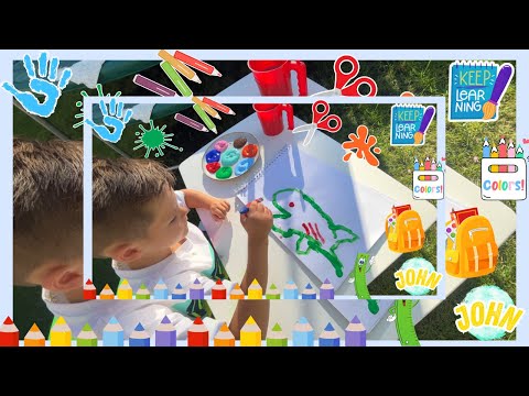 Creative Colors Painting a Shark, Ice Cream, and Monster Truck