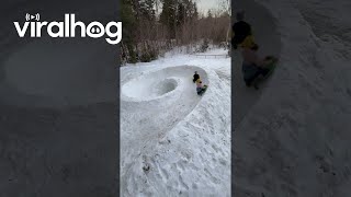 The Longer Winter Goes the Weirder the Tube Track Gets || ViralHog