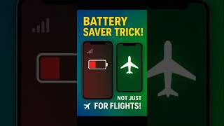 Airplane Mode सिर्फ Flight ke liye nahi! | Secret Battery Saving Hack 🔋✈️ #shorts