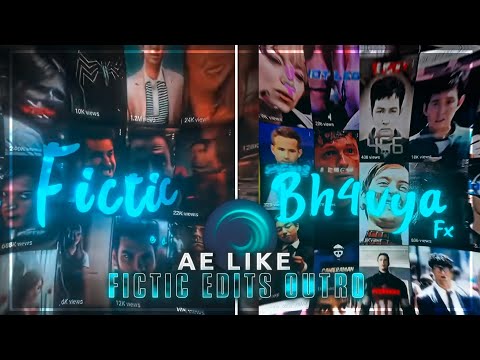 Ae @fictic_editz Like Outro On Mobile 🤯