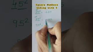 Square Numbers Ending with 5 in seconds! #mathmagic #mathsmadeeasy #mathshortcut #mathsteacher#maths