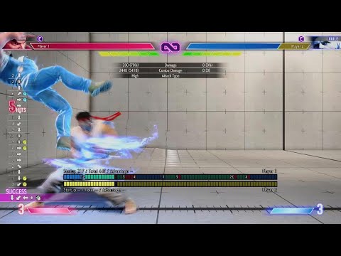 SF6 Ryu - Optimal No Meter Combo (with & without denjin)