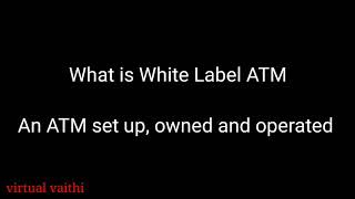 what is white label ATM