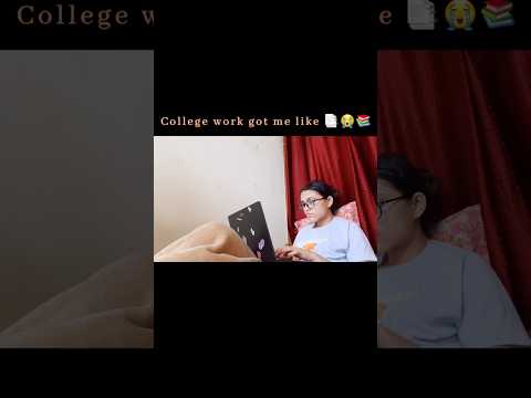 College work got me like 📄😭📚 #fypシ #aesthetic