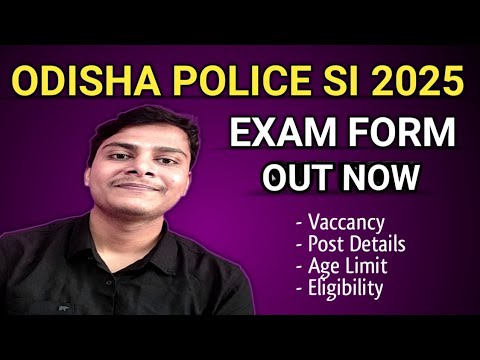 Odisha Police Recruitment 2025  | Odisha Police Sub Inspector Online Form 2025 - plutoizic