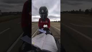 Study on the Go: Motorcycle Cram Session 📚🏍️ #shorts