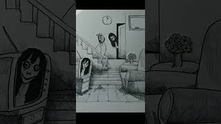 Seram! rumah itu ternyata banyak hantunya | spooky house #shorts #seram! #seram #hideandseek