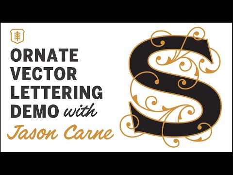 Ornate VECTOR LETTERING -ART DEMO w/ Jason Carne