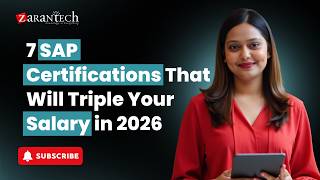 7 SAP Certifications That Will Triple Your Salary in 2026 | ZaranTech