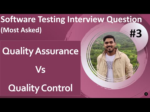Quality Assurance and Quality Control | Important Software Testing Interview Question #3
