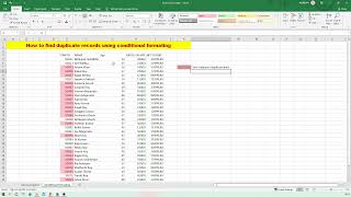 How to Identify duplicate data using Conditional formatting || Easy way to solve client data