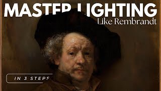 How to paint a Rembrandt Lighting Portrait - Step by Step