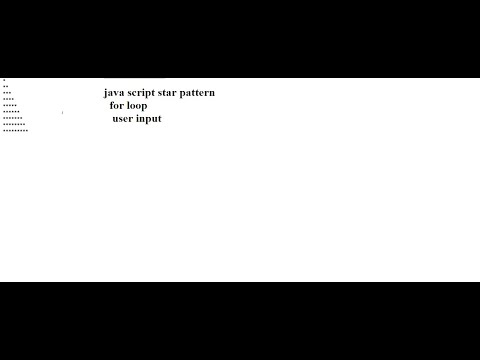 STAR PATTERN JAVASCRIPT for loop input get element by id