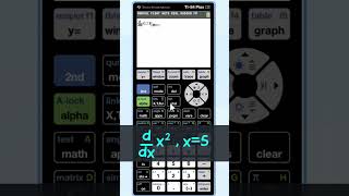 Derivatives With The TI84 #calculus #apcalculus #ti84
