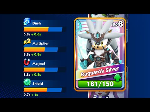 Sonic dash unlocking Ragnarök Silver 