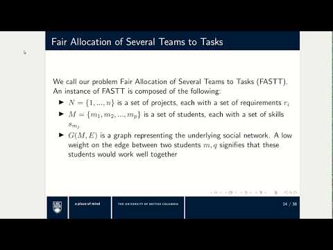 FASTT: Team formation using fair division