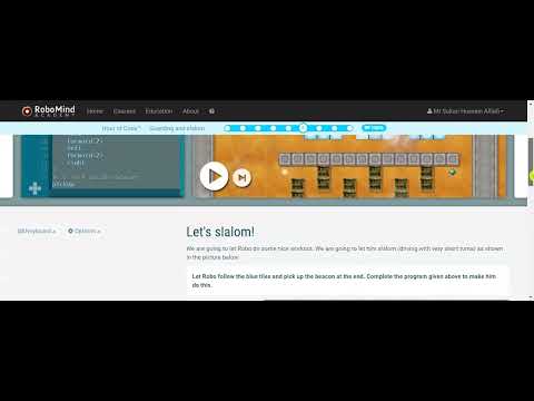 Hour of Code-Guarding and slalom-lets slalom
