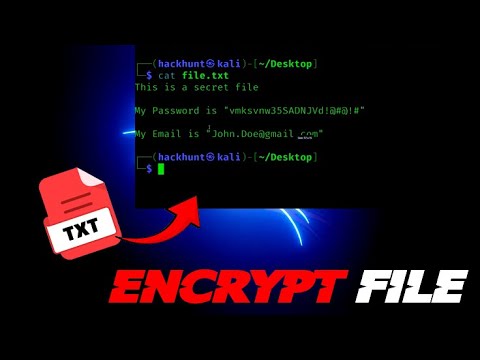 How Hackers Encrypt Files | Kali Linux 2025