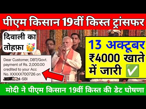 Pm kisan 19th Installment date 2024 | पीएम किसान 19वीं किस्त ₹2000 जारी | Pm kisan 19th kist date