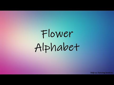 Deja Vu Tutoring Services. Flowers Funky Flashcard video. Flowers Flashcard Video, flowers.