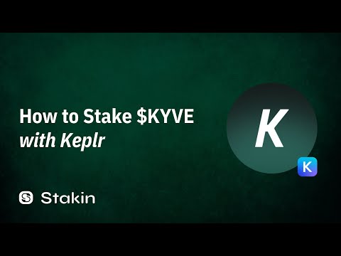 How To Stake KYVE (KYVE Network) with Keplr Wallet
