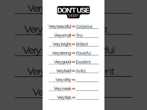 Don't use #very #fluencymatters  #english #grammer #communicationskills