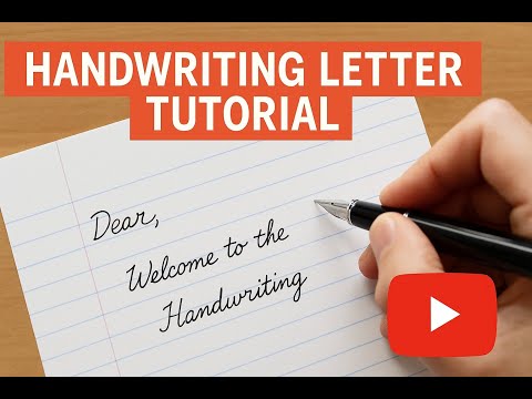 Handwriting letter Tutorioal