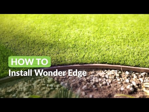 How To Install Wonder Edge For An Artificial Grass Lawn | Artificial Turf Supply & Wonder Edge