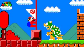 Mario vs Bowser, but Mario Can't Touch the Color RED!