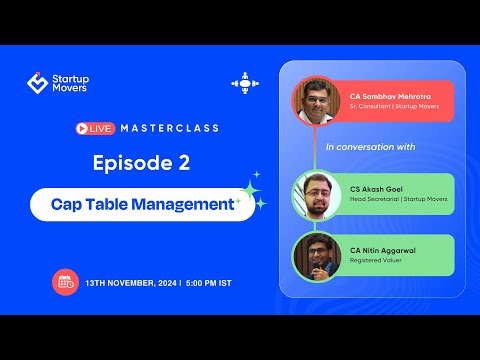 Episode 2: Cap-Table Management | 13th November, 2024