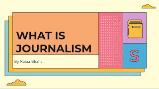 What is Journalism