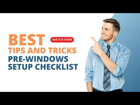 Essential Checklist for Setting Up Windows on Your Computer