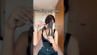 I TRIED TO CUT MY OWN HAIR IN LAYERS
