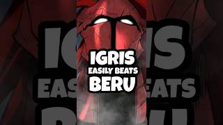 Igris is actually stronger than Beru? Let me explain with spoilers. #sololeveling #igris #beru