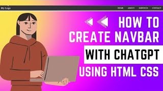 🎯How to Create a Navigation Bar with ChatGPT | Web Development Full Course | HTML & CSS Tutorial