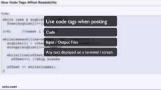 The UNIX and Linux Forums: Using Code Tags
