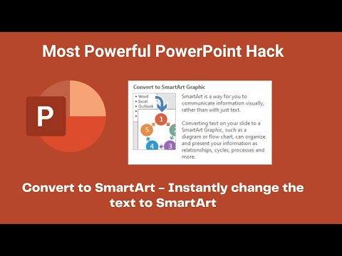 #1 Powerful PowerPoint Hack to instantly improve boring presentation [2021] | Convert to SmartArt