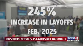 Job seekers nervous as layoffs rise nationally