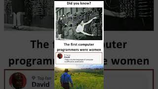 Did You Know? First Computer Programmers Were Women 😲💻 | Viral Meme #codeday #codewiz #codegirl