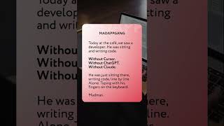 Developers writes code without ChatGPT - legend #shorts #codinghumor #developerlife #codingproblems