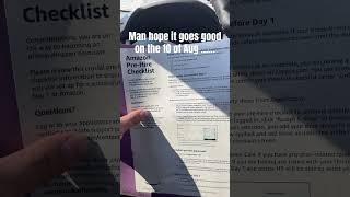 Amazon pre hire checklist