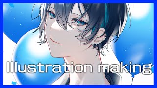 【Speed Painting】にじさんじ  黛灰 -CLIP STUDIO-【Illustration Making】#Shorts