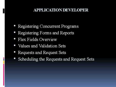 Oracle Apps Technical HRMS Online Training