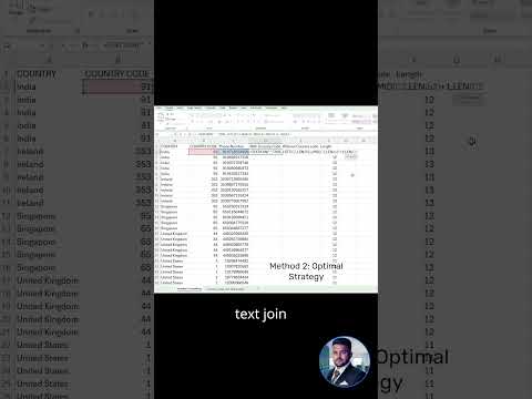 🎥 3 Ways to Format Phone Numbers with Country Codes in Excel! 📱