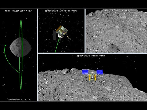 Simulation of the OSIRIS-REx Spacecraft's Sample Collection Activities