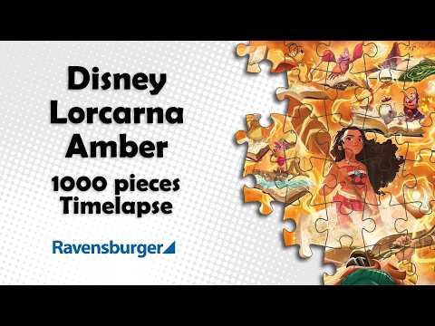 Disney Lorcana  Glimmers of The Realm   Amber (Ravensburger 12001621) #cozy #timelapse #ravensburger