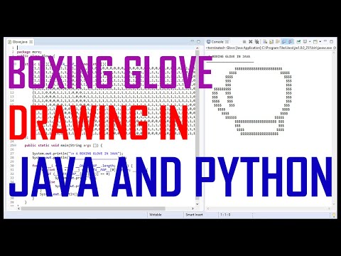 Boxing Glove Drawing In Java And Python  From Scratch