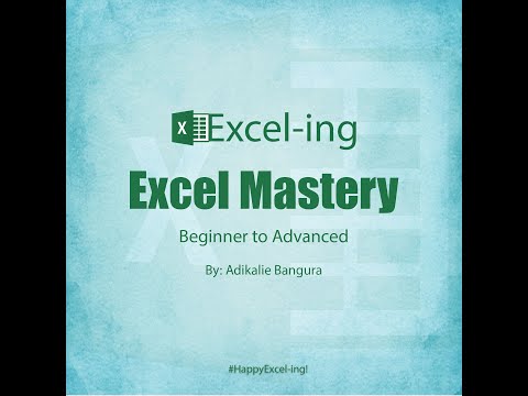Exceling Lesson 1