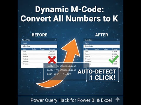 How to Identify and Transform Number Columns Dynamically in M-Code